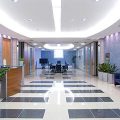 Commercial cleaning for office buildings.